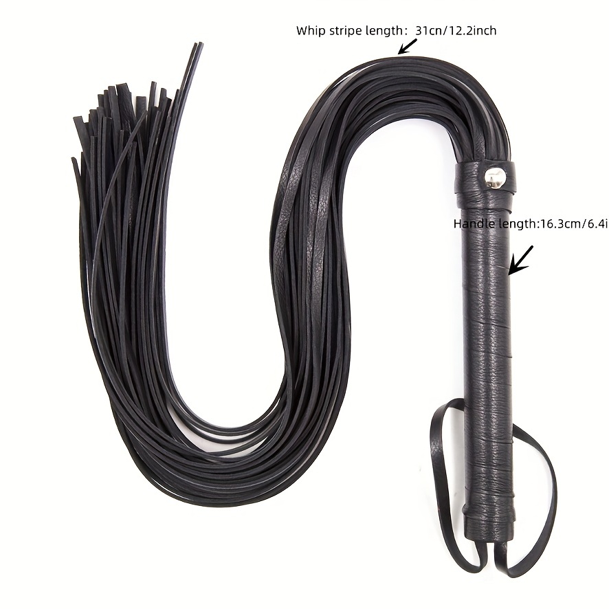 Faux Leather Flogger Whip for Adult Play